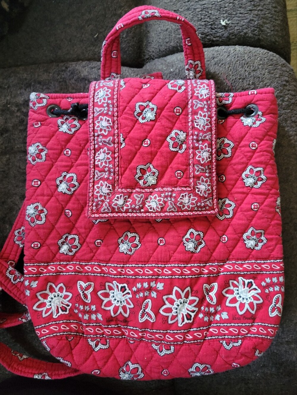 Vintage Vera Bradley Drawstring Backpack